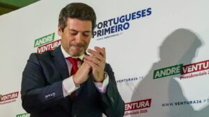 André Ventura, candidato às eleições presidenciais de 2026