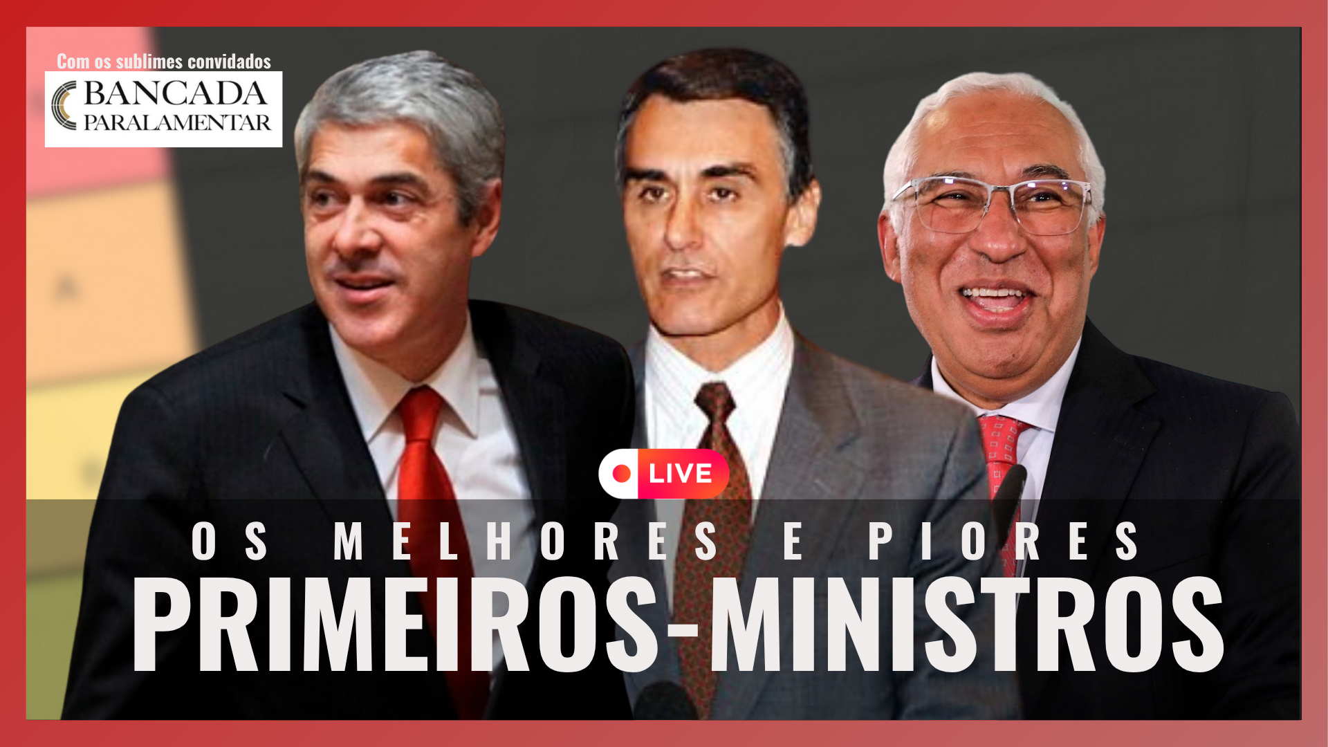 Tier List: Os Melhores e Piores Primeiros-Ministros (c/ Bancada Paralamentar)